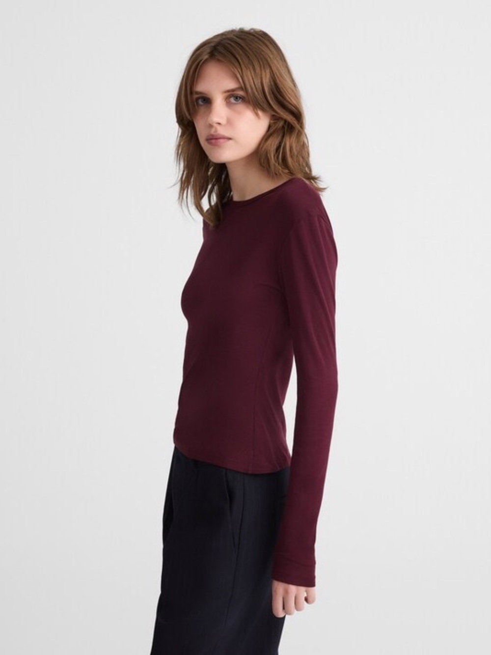 Madewell Crewneck Long-Sleeve Tee XS - Picture 3 of 8